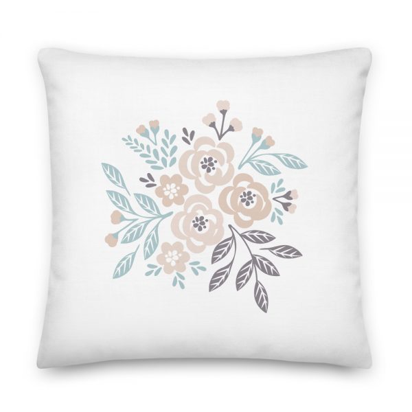 Pastel Flowers Premium Pillows - Image 3