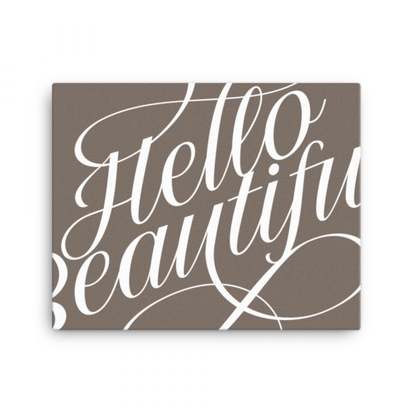 Hello Beautiful Canvas - Image 4