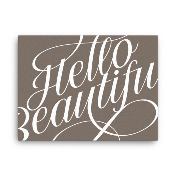 Hello Beautiful Canvas - Image 5