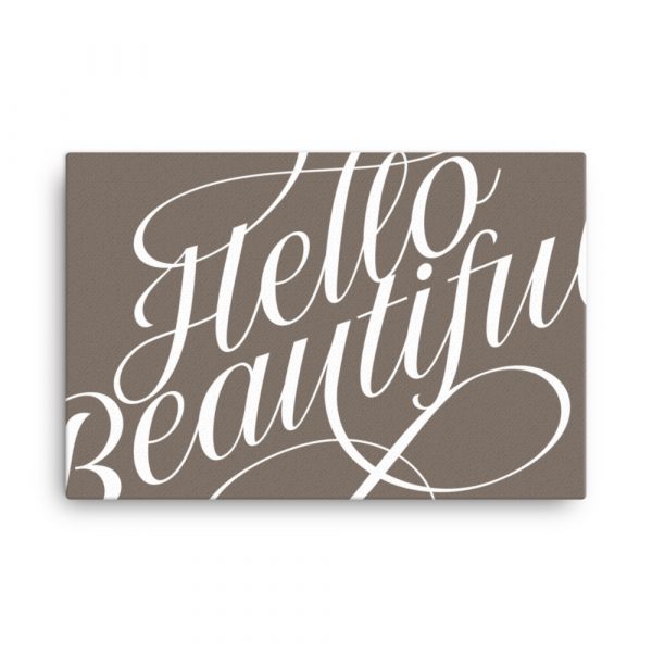 Hello Beautiful Canvas - Image 6